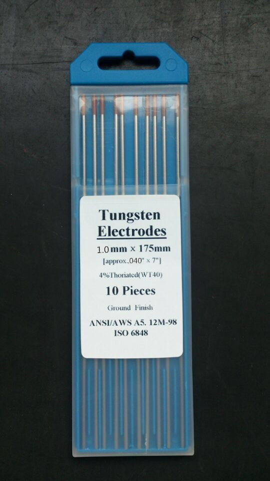 4 %  ֽ   WT40 10 PCS 1.0mm  * 175mm (0.040 & * 7)  & A; ο/4% Thoriated Tungsten Electrodes Orange WT40 10 PCS 1.0mm*175mm(.